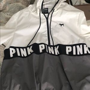Pink pullover, windbreaker hoodie M/L